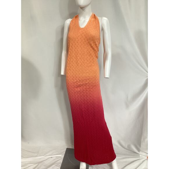 Lovers + Friends Orange and Pink Halter Maxi Dress - Picture 2 of 4